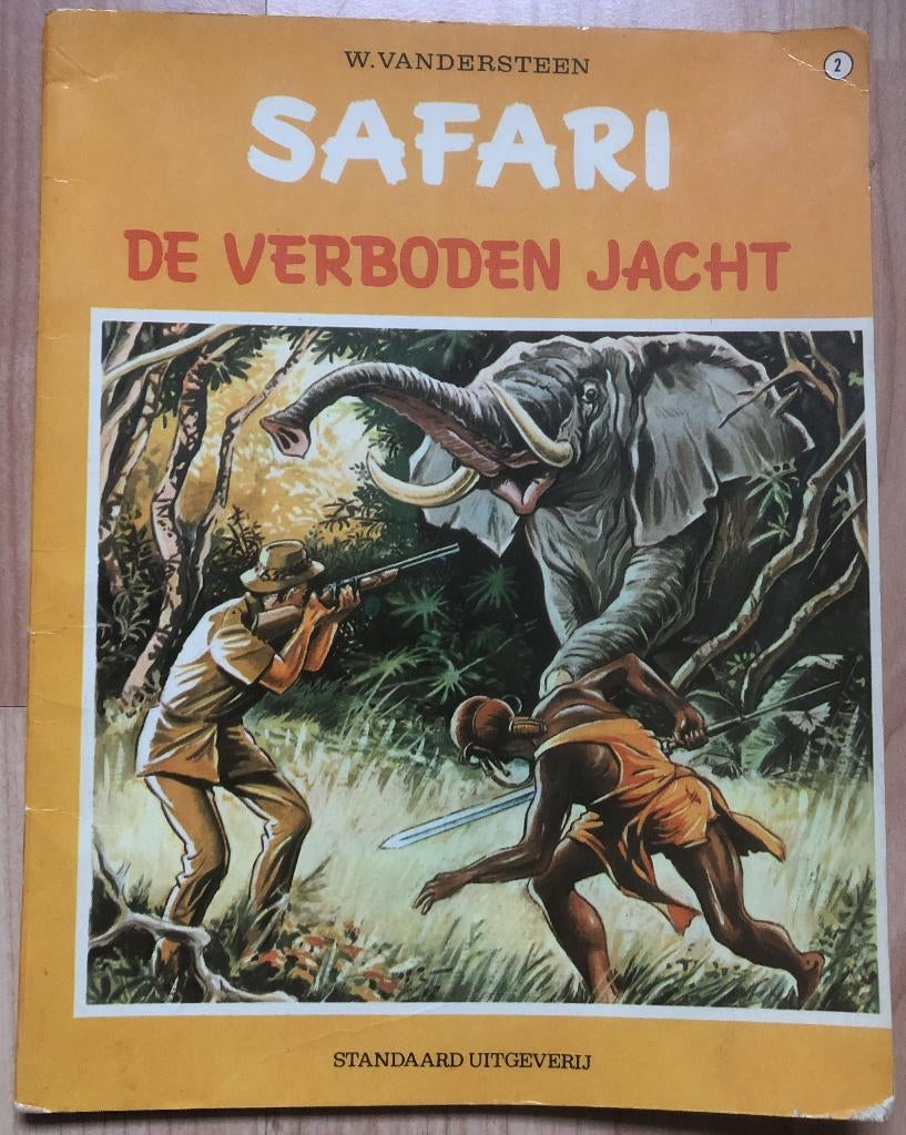 WILLY VANDERSTEEN - SAFARI - DE VERBODEN JACHT - 1970, Eén stripboek, Ophalen of Verzenden, Zo goed als nieuw, Willy Vandersteen