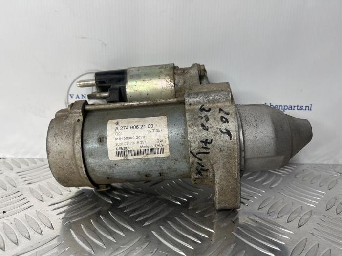 Startmotor van een Mercedes C-Klasse, Auto-onderdelen, Motor en Toebehoren, Mercedes-Benz, Gebruikt, 3 maanden garantie