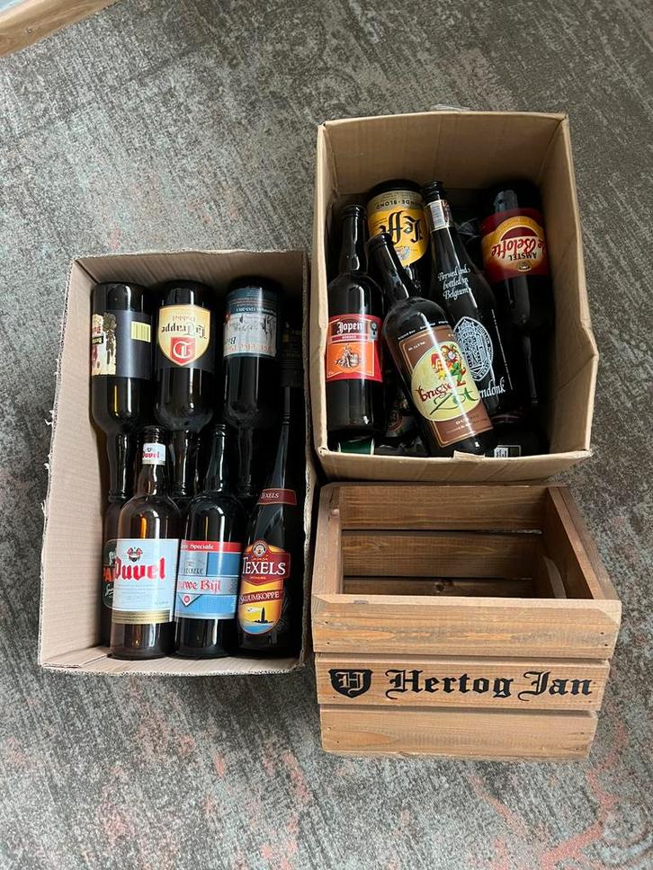 🍺 Partij lege bierflessen 0.75Ltr 🍺, Verzamelen, Biermerken, Zo goed als nieuw, Flesje(s), Overige merken, Ophalen of Verzenden