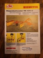 Tractor folder Niemeyer Doppelschwader RS 420-D, Ophalen of Verzenden, Zo goed als nieuw