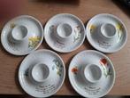Set van 5 eierdopjes, Overige typen, Onbekend, Ophalen of Verzenden, Zo goed als nieuw