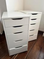 IKEA Alex ladekast wit 2x, Ophalen, 5 laden of meer, Zo goed als nieuw, Minder dan 100 cm