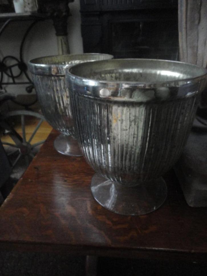 1 sfeervol POMAX zilverglas WINDLICHT (heb er 2), Huis en Inrichting, Woonaccessoires | Kandelaars en Kaarsen, Nieuw, Kandelaar