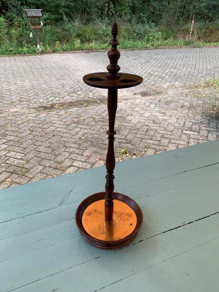 Pijpenhouder | mahoniehout, Verzamelen, Rookartikelen, Aanstekers en Luciferdoosjes, Gebruikt, Overige typen, Ophalen of Verzenden