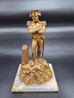 Verguld bronzen Napoleon op marmeren voet, Ophalen of Verzenden