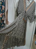 Big bull bohemian Ibiza maxi dress one size lange jurk L-xl, Zwart, Maat 42/44 (L), Nieuw, Ophalen of Verzenden