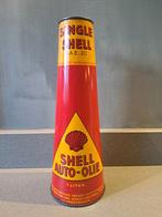 Shell olieblik conisch blik reclame geen emaille reclamebord, Verzamelen, Ophalen, Gebruikt, Reclamebord