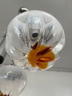 Vintage kroonluchter Murano glass van Mazzega, Italy 1970, Ophalen, Gebruikt, Overige materialen, Retro