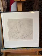 Erotisch lithospassepartout, Antiek en Kunst, Ophalen of Verzenden