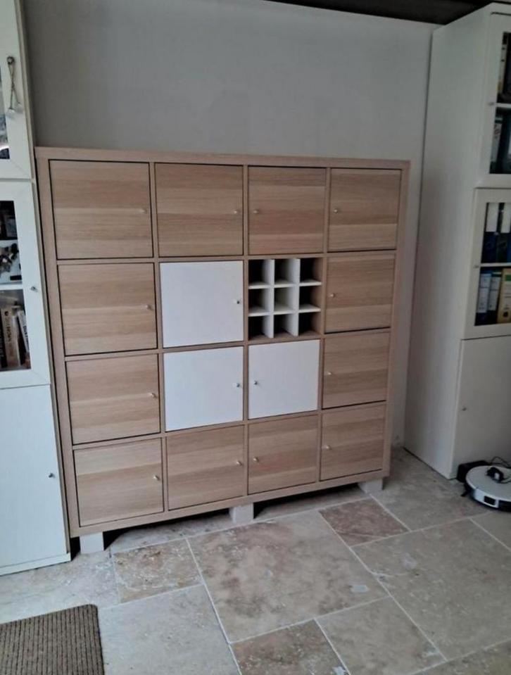 Ikea Kallax kast, Huis en Inrichting, Kasten | Boekenkasten, Zo goed als nieuw, 100 tot 150 cm, 100 tot 150 cm, 25 tot 50 cm, Met lade(s)