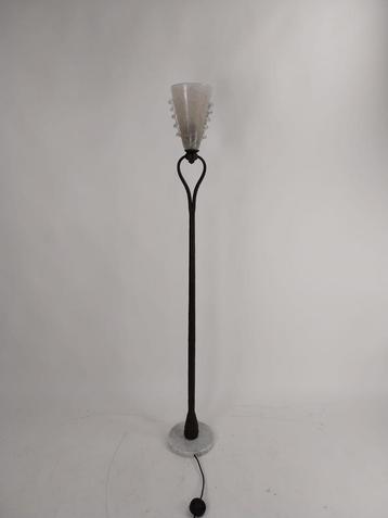 Banci Firenze Vloerlamp, '70s Murano Glas & Brons beschikbaar voor biedingen