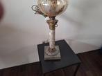 Jugendstil olilamp omgebouwd licht marmen, Antiek en Kunst, Antiek | Lampen, Ophalen of Verzenden