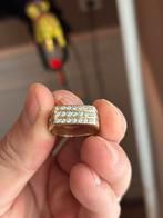 14 karaat gouden ring met zirkonia’s, 5,33 gram, 19 tot 20, Ophalen of Verzenden, Zo goed als nieuw, Dame of Heer