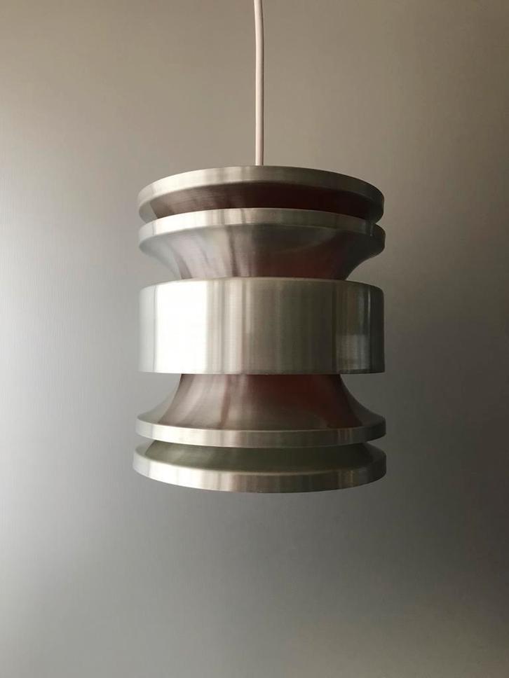 70s lamp Denmark vintage silence of the lamps, Huis en Inrichting, Lampen | Hanglampen, Gebruikt, Minder dan 50 cm, Metaal, Ophalen of Verzenden