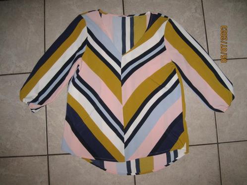 Only gestreepte top maat 38, Kleding | Dames, Tops, Gedragen, Maat 38/40 (M), Roze, Lange mouw, Ophalen of Verzenden