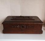 Fraaie antiek eiken Bijbelkist Documentkist 18e eeuw Nederla, Antiek en Kunst, Ophalen of Verzenden