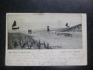 ZANDVOORT strand Kleinrond HAARLEM _ ZANDVOORT 1903   C beschikbaar voor biedingen