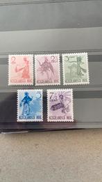 Nederlands Indië 298/303 met plakkeri/90, Ophalen of Verzenden