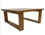 Vintage salontafel grenenhout minimalistisch jaren 70, Ophalen, Gebruikt, 100 tot 150 cm, Vintage