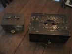 Geldkistjes (2 st.) met vele sleutels, Antiek en Kunst, Curiosa en Brocante, Ophalen