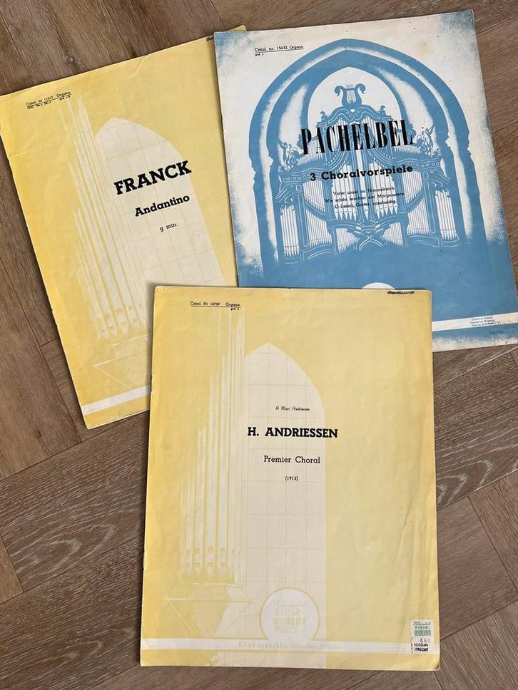 3 boeken Klavarskribo - Andriessen, Franck, Pachelbel, Muziek en Instrumenten, Bladmuziek, Gebruikt, Artiest of Componist, Klassiek