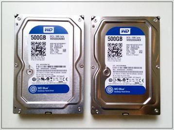 HDD Western Digitaal 2x500GB beschikbaar voor biedingen