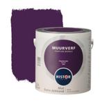 Partij 50 stuk Histor Muurverf - Zwarte Bes - 2.5L, Ophalen of Verzenden, Nieuw