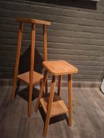 Set van 2 houten plantentafeltjes, Ophalen, Rechthoekig, Minder dan 55 cm