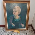 Vintage Schilderij: Jongen met Traan Anna Zinckeisen, Antiek en Kunst, Ophalen of Verzenden