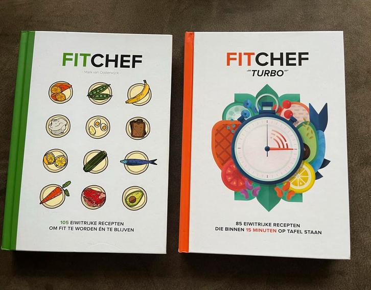 FitChef Kookboeken - Set van 2, Boeken, Kookboeken, Zo goed als nieuw, Voorgerechten en Soepen, Hoofdgerechten, Overige typen