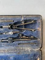 Antieke Passer Set in Doos, Ophalen of Verzenden