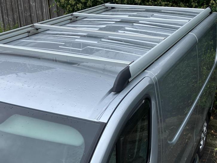 Qtech Dakrail set met vier dragers, Auto diversen, Dakdragers, Zo goed als nieuw, Ophalen