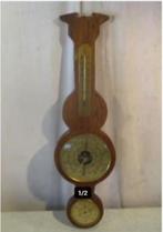 Mooi 3-delige Houten Barometer - 58cm, Ophalen of Verzenden, Zo goed als nieuw, Barometer