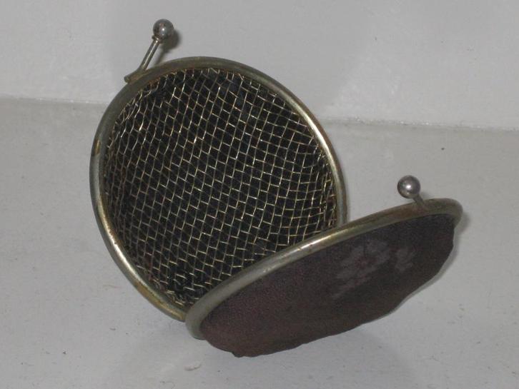 Metalen Gaas Portemonnee Antiek, Sieraden, Tassen en Uiterlijk, Portemonnees, Overige kleuren, Ophalen