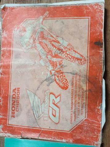 Honda CR250R Owners Manuel 1987 beschikbaar voor biedingen