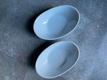 Set van 2 ovale schaaltjes beschikbaar voor biedingen