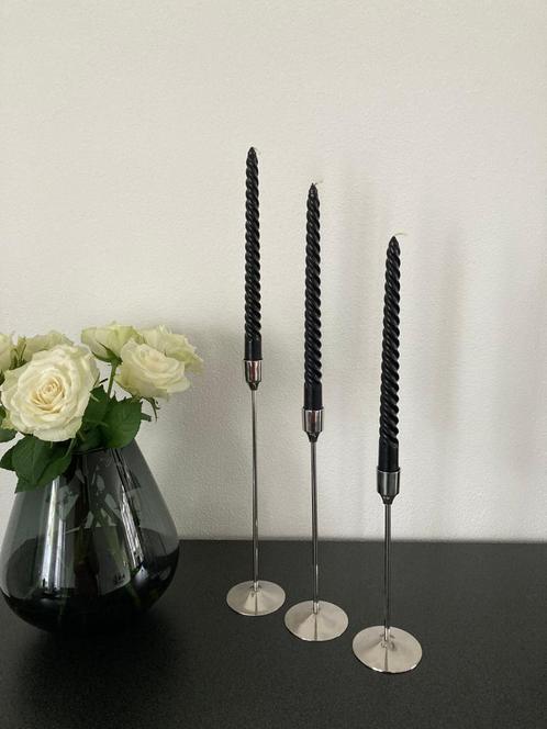 Light & Living Kandelaar Serla zilver set-3 Nieuw!, Huis en Inrichting, Woonaccessoires | Kandelaars en Kaarsen, Nieuw, Kandelaar