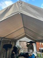 Grote Partytent 6x3 meter - Grijs/Wit, Tuin en Terras, Opvouwbaar, Partytent, Zo goed als nieuw, 4 tot 6 meter