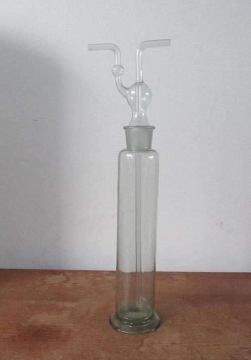 Gaswasfles - laboratorium - vintage - scheikunde - c.a. 1960, Antiek en Kunst, Antiek | Gereedschap en Instrumenten, Ophalen of Verzenden