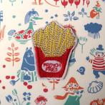 Franse Frietjes opstrijk plaatje patch badge applicatie, Verzenden, Nieuw, Overige applicaties