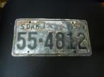 Kentekenplaat licenseplate South Dakota 1957 USA, Verzenden, Gebruikt, Auto's