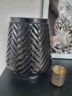 Riviera Maison grote herrinbone hurricane zwart, Ophalen of Verzenden, Zwart, Overige materialen, Minder dan 25 cm