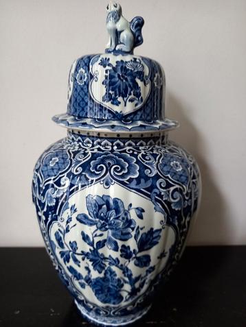 Hollands Boch Delfts blauw Royal Sphinx gemberpot  beschikbaar voor biedingen