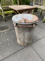 Zinken Vuilnisemmer Leiden, Minder dan 75 liter, Ophalen, Gebruikt, Metaal