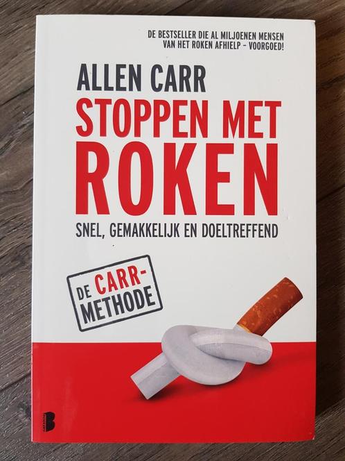 Boek : Stoppen met roken -- Allen Carr -- De Carr-methode, Boeken, Advies, Hulp en Training, Zo goed als nieuw, Ophalen of Verzenden