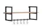 Lifa Living Moderne wandkapstok - MDF en metaal, Wandkapstok, Ophalen of Verzenden, Zo goed als nieuw, Minder dan 100 cm