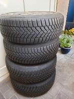Set Dunlop winterbanden 205/60/16 op stalen Renault velgen, Auto-onderdelen, Gebruikt, 16 inch, Band(en), Personenwagen