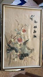 Vitage geborduurd chinees schilderij, Antiek en Kunst, Ophalen
