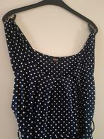 Zomerse jurk bauw met witte stippen maat XL, Kleding | Dames, Blauw, Maat 46/48 (XL) of groter, Enjoy, Ophalen of Verzenden