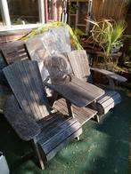 Tuinbank met ingebouwde tafel merk Trinity, Tuin en Terras, Tuinstoelen, Ophalen of Verzenden, Gebruikt, Hout